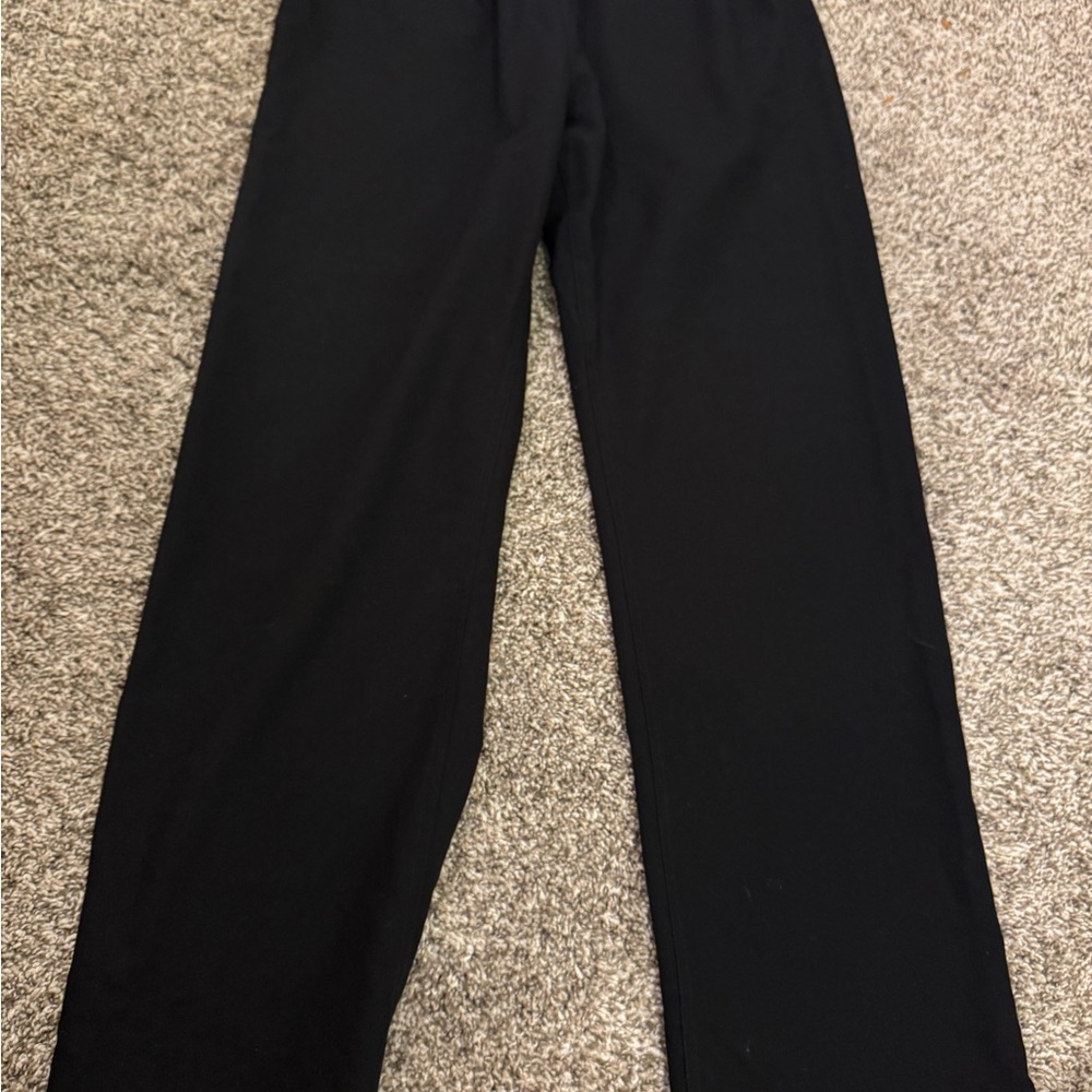 Black FIGS wide leg scrub pants